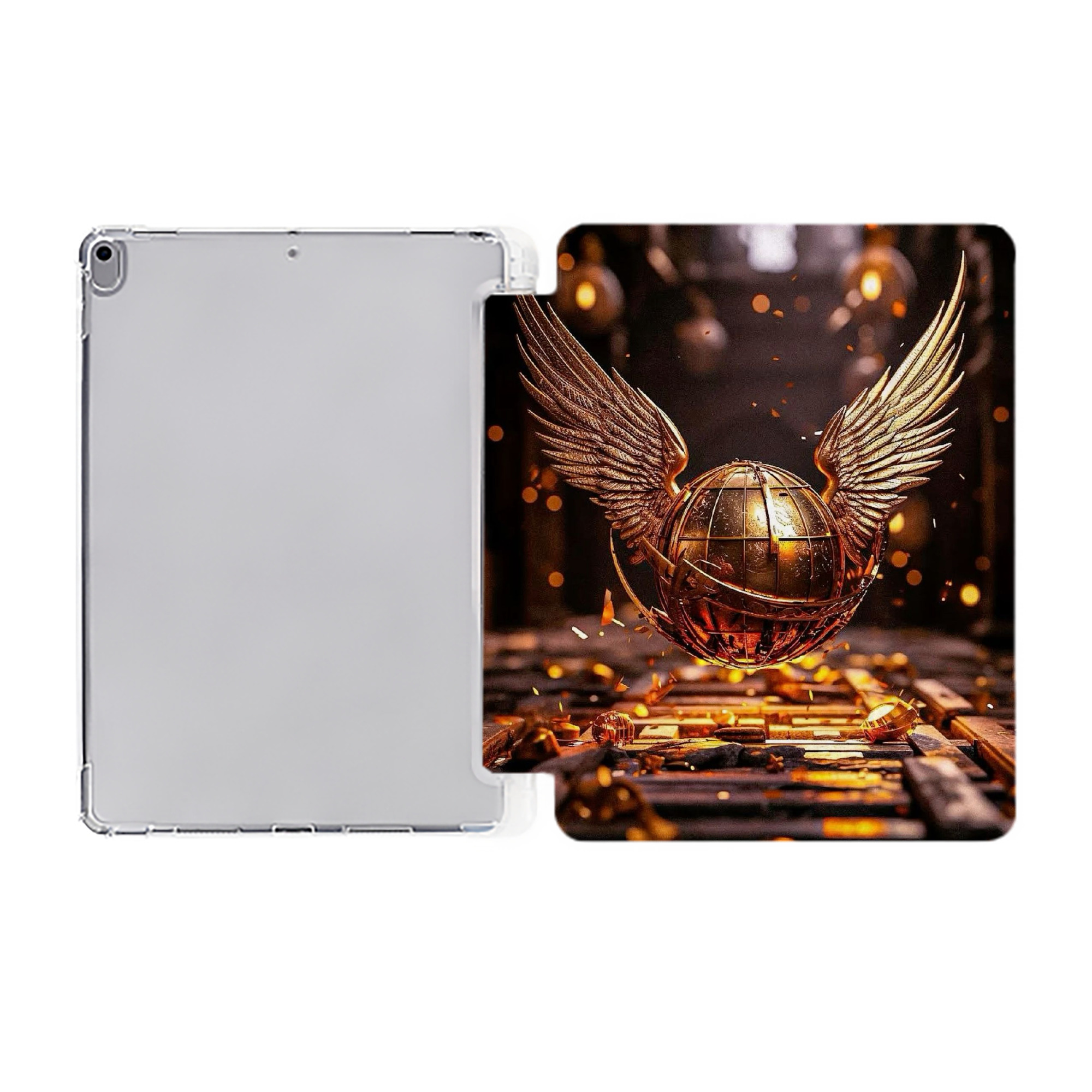 （画像用） Harry Potter ハリー・ポッターシリーズ IPad ケース ペン収納付き 三つ折りスタンド PUレザー×シリコン 対応機種9.5/10.5/10.9インチ